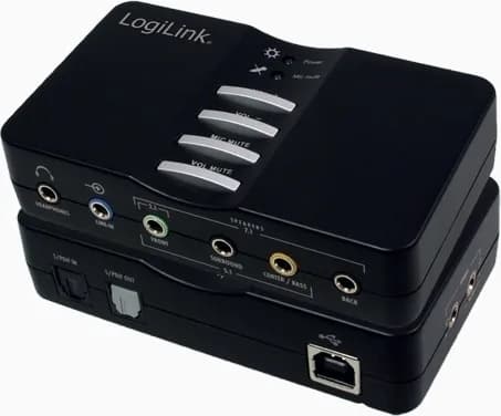 PLACA de SUNET Logilink, extern, 7.1, interfata USB 2.0, conectori 3.5 mm jack x 5, S/PDIF, "UA0099"