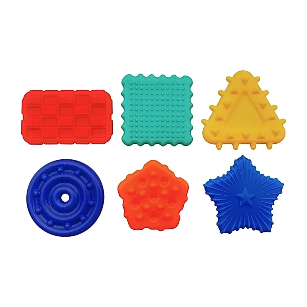 Forme tactile din silicon texturat – set de 6