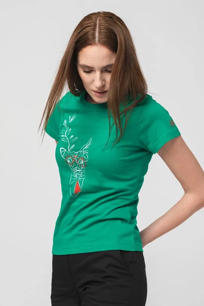 TRICOU CERB FAMILIE FEMEI K GREEN-S