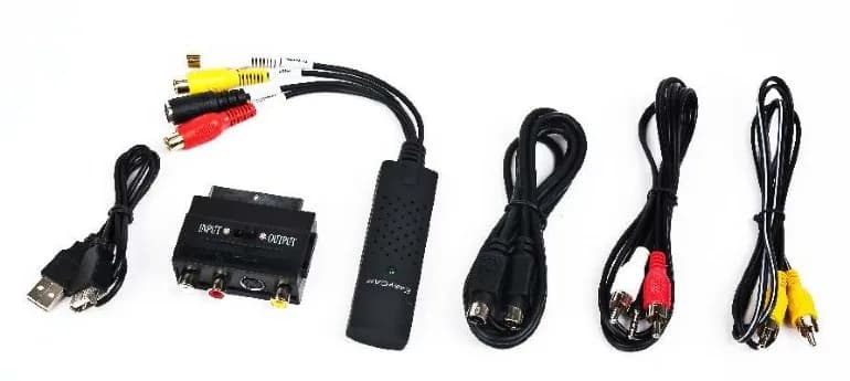 PLACA de captura GEMBIRD (Videograbber), intrare: RCA x 3 (audio/video), S-Video, adaptor Scart, la iesire USB 3.0, transfer inregistrari de pe case video pe PC (analog la digital), "UVG-002"