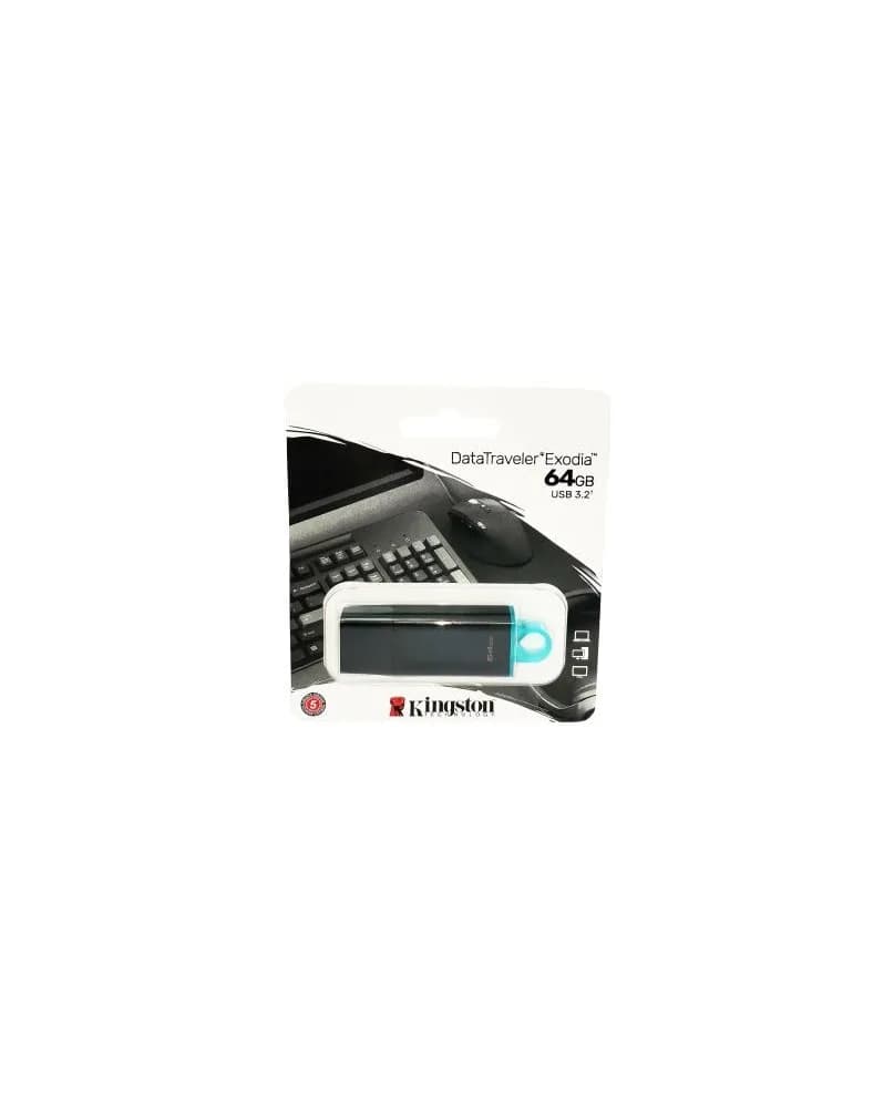 Memorie USB 3.2 / 3.1 / 3.0 / 2.0 Kingston, 64GB, DataTraveler, Black "PD KGT USB 64GB-BK"
