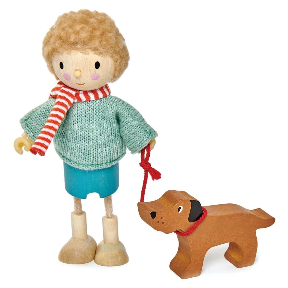 Figurine din lemn - D-ul Goodwood si cainele