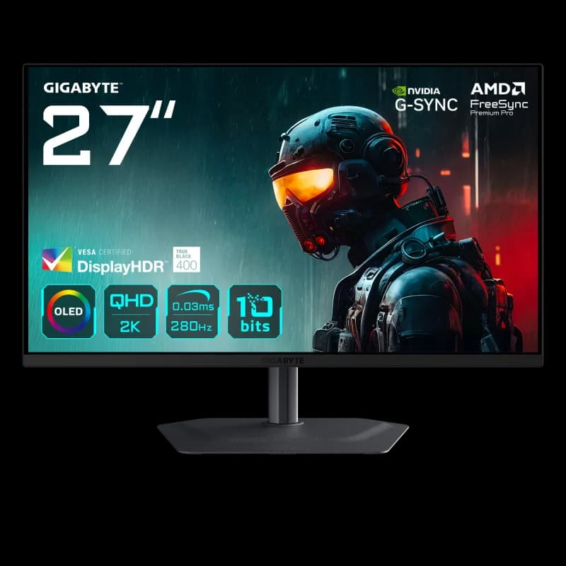 Monitor Consumer GIGABYTE MO27Q2A, 27", 2560 x 1440 pixeli, Black