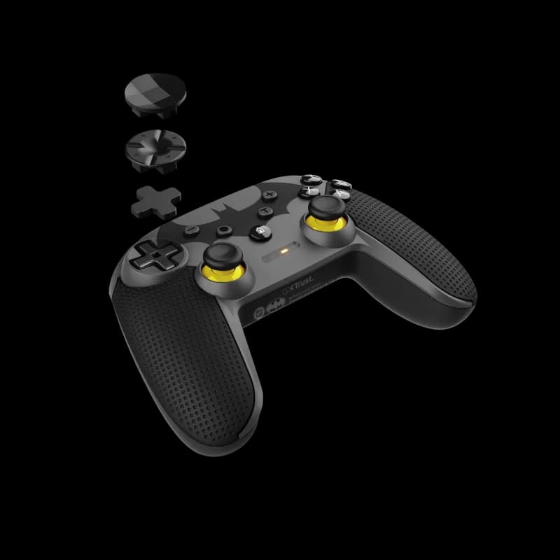 Controller wireless Trust GXT 542BM Muta, conectivitate bluetooth sau port USB-A pentru conexiune wireless, port USB-C pentru conexiune prin fir, negru