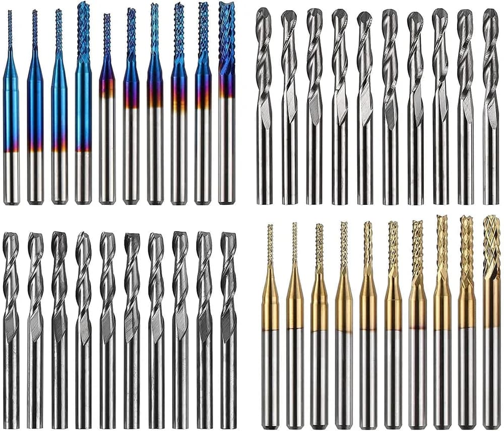 Accesoriu gravator laser TwoTrees End Mills pentru CNC – 40 buc