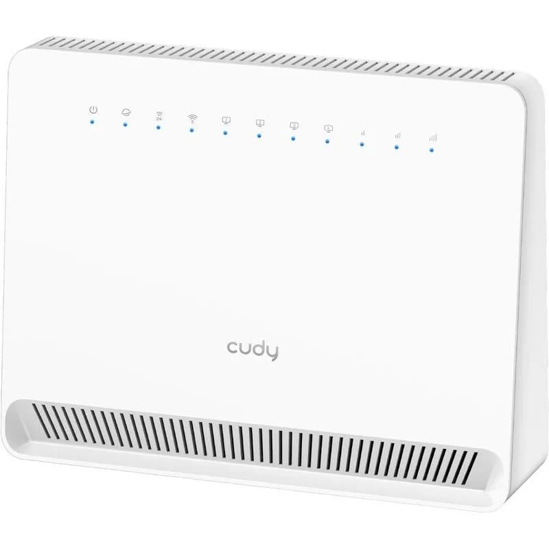 CUDY Router WiFi AC1200 4G LTE Cat 6 Gigabit, 4x porturi RJ45 10/100/1000M, Sloturi Dual Nano SIM, Chipset Qualcomm,build-in 4G LTE modem, 300Mbps la 2.4GHz + 867Mbps la 5GHz, Zerotier/Wireguard/OpenVPN/IPSec/L2TP/PPTP VPN, DNS Cloudflare/Google/Quad9, DDNS, SMS, Band locking
