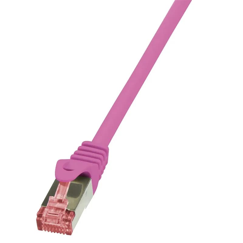 PATCH CORD S/FTP LOGILINK Cat6, LSZH, cupru, 5 m, roz, AWG27, dublu ecranat "CQ2079S"