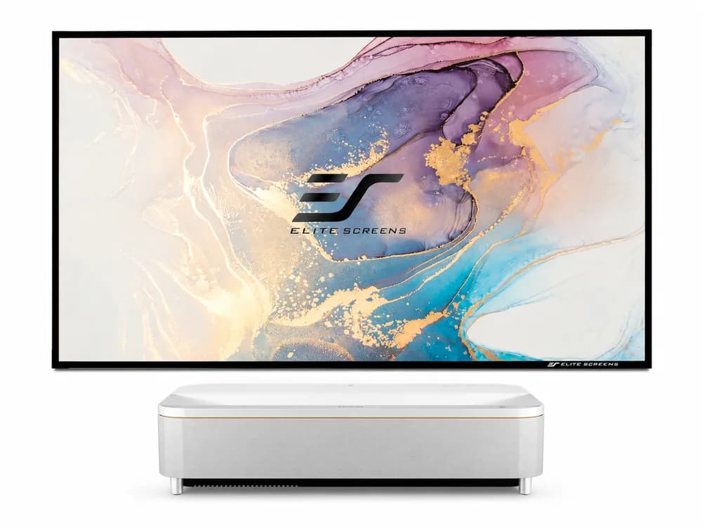 Pachet Epson EH-QS100W + Elite Screens AR100H-CLR3, 4K PRO-UHD, UST, 4500 lumeni, ecran CLR 100″, alb
