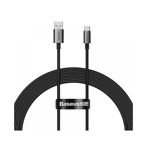 CABLU alimentare si date Baseus Superior, Fast Charging Data Cable pt. smartphone, USB la USB Type-C 100W, 2m, negru "P10320102114-01" - 6932172631987