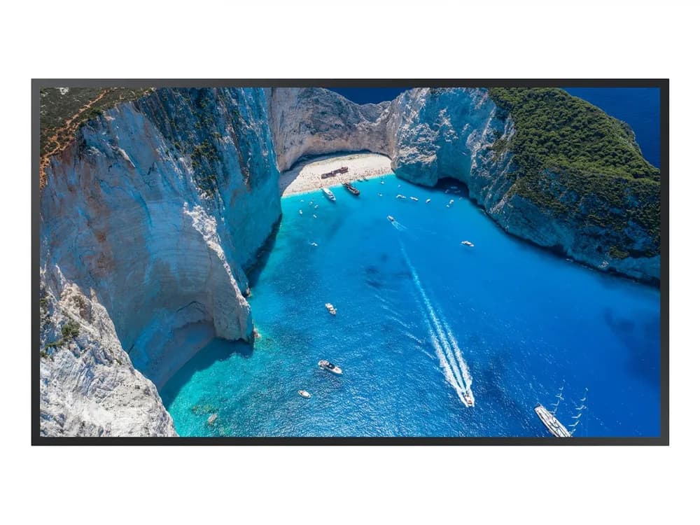 Monitor signage SAMSUNG OM75A HighBrightness, 75". Polarized Sun Glasses Viewable in any direction, Auto Brightness Control with Ambient Brightness Sensor, temperature sensor, auto source switching & recovery.