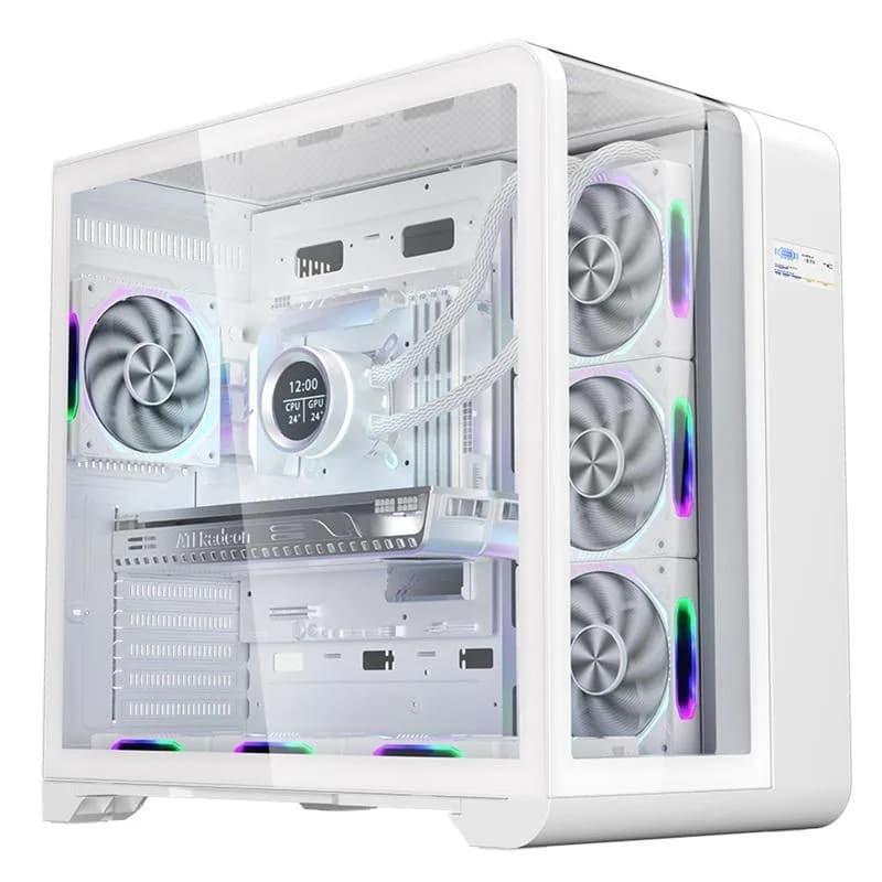 Carcasa 1STPLAYER RT7-WH, Mid Tower, White