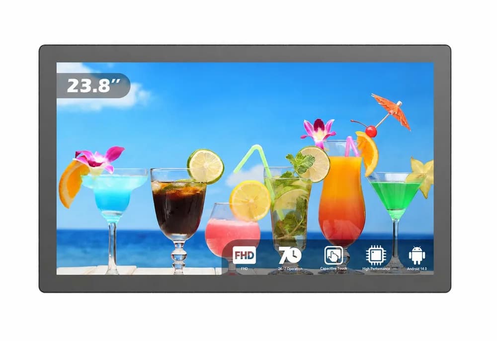 Display Touch EvoBoard 23,8″ – 1920 × 1080 Full HD, Android 14, Lango 6760, 4 GB RAM + 64 GB, PCAP 10 puncte, 24/7, mode