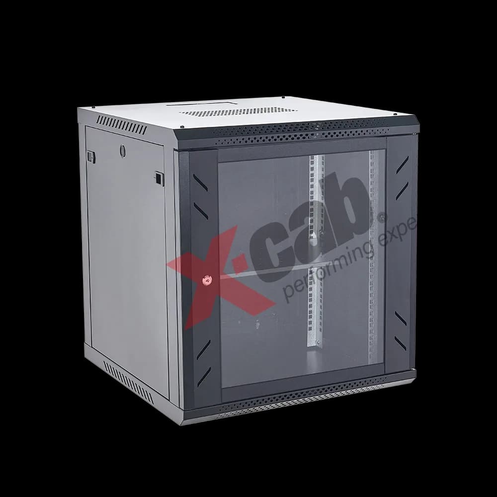 Cabinet metalic de perete 19”, tip rack wallmount, 15U 600x600 mm, Xcab S Negru "Xcab-15U60S.9004"