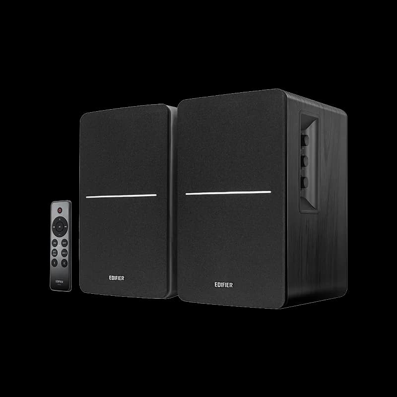 BOXE EDIFIER 2.0, RMS: 42W (2 x 21W), bluetooth, telecomanda wireless, volum, bass, treble, optical, sub-out, black, "R1280DBS-BK"