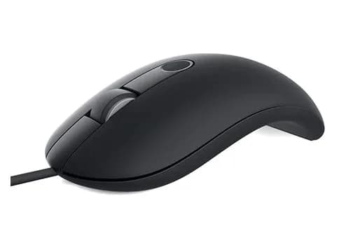 MOUSE DELL, "MS819", PC sau NB, cu fir, USB, optic, 1000 dpi, butoane/scroll 3/1, fingerprint Reader, negru, "570-AARY"