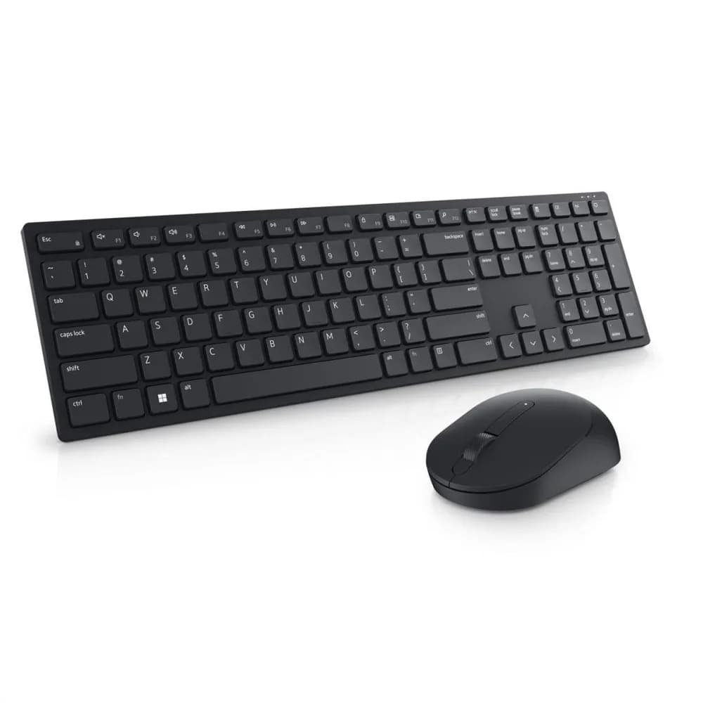 Kit Wireless tastatura si mouse Dell Premier KM5221W, taste numerice, negru