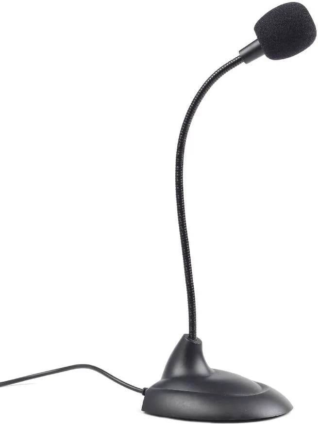MICROFON GEMBIRD, suport tip "picior", conector Jack 3.5 mm, negru, "MIC-205"