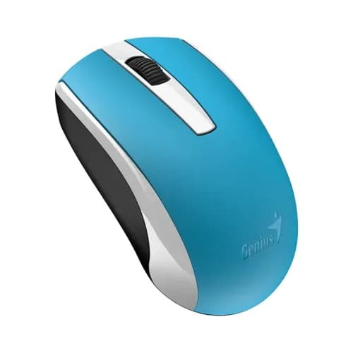 Mouse Genius "ECO-8100", PC sau NB, wireless 2.4GHz, optic, 1200 dpi, butoane/scroll 3/1, acumulator, albastru, "31030046401" 4710268 262756