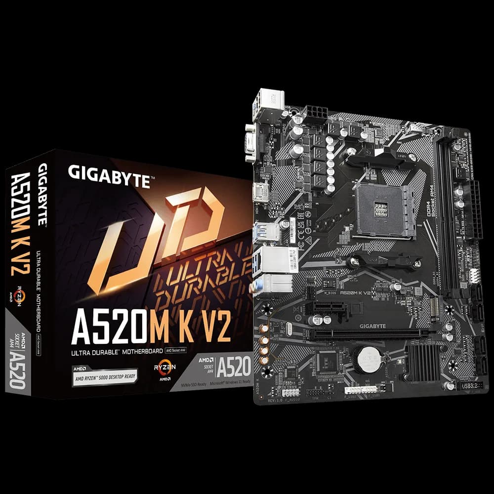 Placa de baza Gigabyte A520M K V2, Socket AM4, DDR4, Micro-ATX