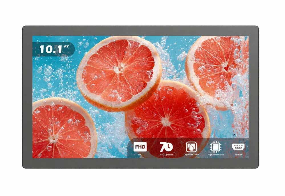 Display Touch EvoBoard 10,1″ – 1920 × 1080 Full HD, PCAP 10 puncte, HDMI IN, fără OS, 24/7, model TP-101B