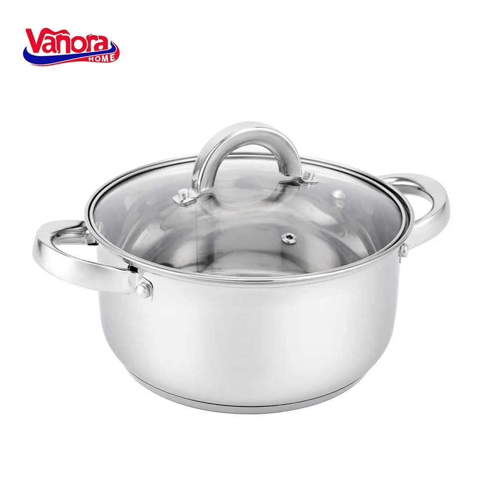 SEMIOALA INOX+CAP 22x11.5 CM,4.3L,DASHA Material: Inox + Capac sticla termorezistenta Interior si Exterior finisaj tip oglinda Baza capsulata in 3 straturi Ambalaj: eticheta color + folie