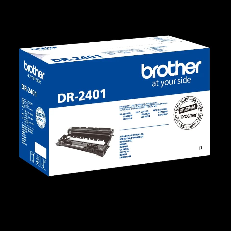 Drum Unit Original Brother Black, DR2401, pentru DCP-L2512|L2532|L2552|HL-L2312|L2352|L2372| MFC-L2712|L2732|L2752, 12K, "DR2401"