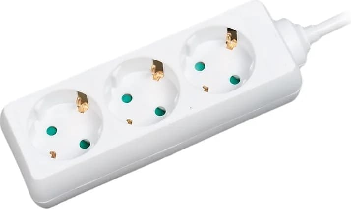 PRELUNGITOR LOGILINK, Schuko x 3, conectare prin Schuko (T), cablu 1.5 m, 16 A, protectie copii, alb, "LPS205"