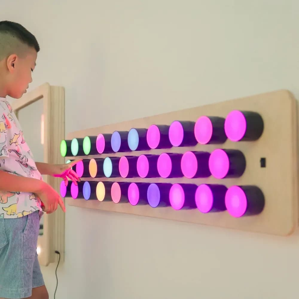 Panou luminos rotativ cu spectru de culori