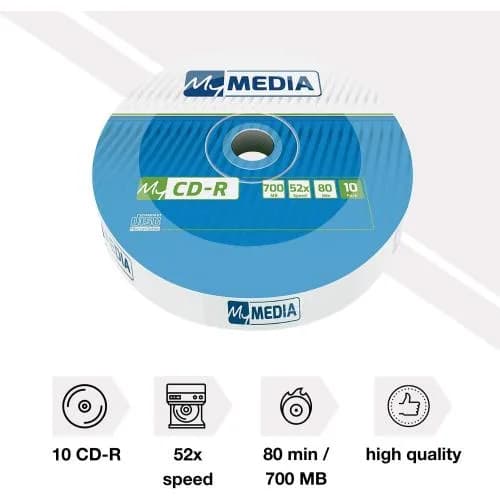 BLANCURI Verbatim CD-R 52x 700MB 10PK Wrap "69204"