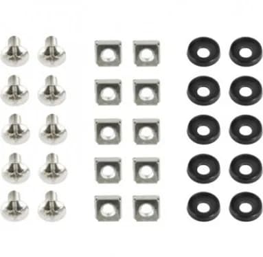 SET montare GEMBIRD pentru rack 19", 10 seturi, contine: 10 x M6 suruburi, 10 x M6 piulite, 10 x M6 saibe "19A-FSET-01"