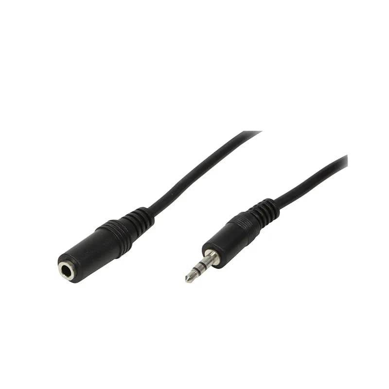 CABLU audio LOGILINK prelungitor stereo (3.5 mm jack M/T), 3m, negru, "CA1054"