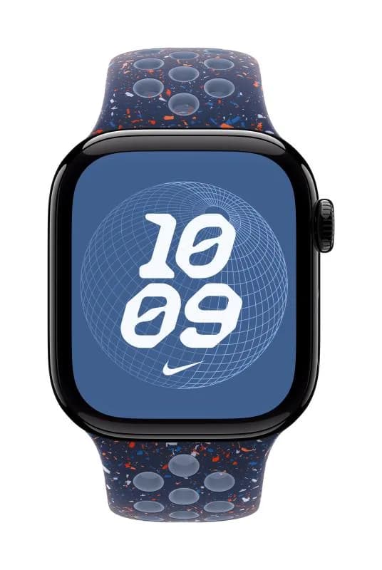 Curea pentru Apple Watch 42mm Blue Ribbon Nike Sport Band - S/M