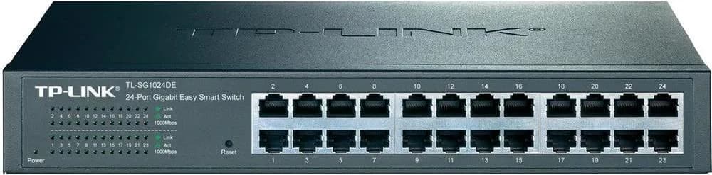 SWITCH TP-LINK 24 porturi Gigabit, easy smart, carcasa metalica, rackabil "TL-SG1024DE"