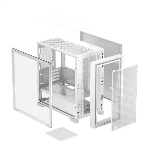 CARCASA PCCooler "C3 D310", middle tower, gaming, fara sursa, suporta 7xfan, , PSU shroud, USB 3.1 gen 1 x 2, audio, mic, 4 sloturi expansiune, alb, "C3D310 WH"