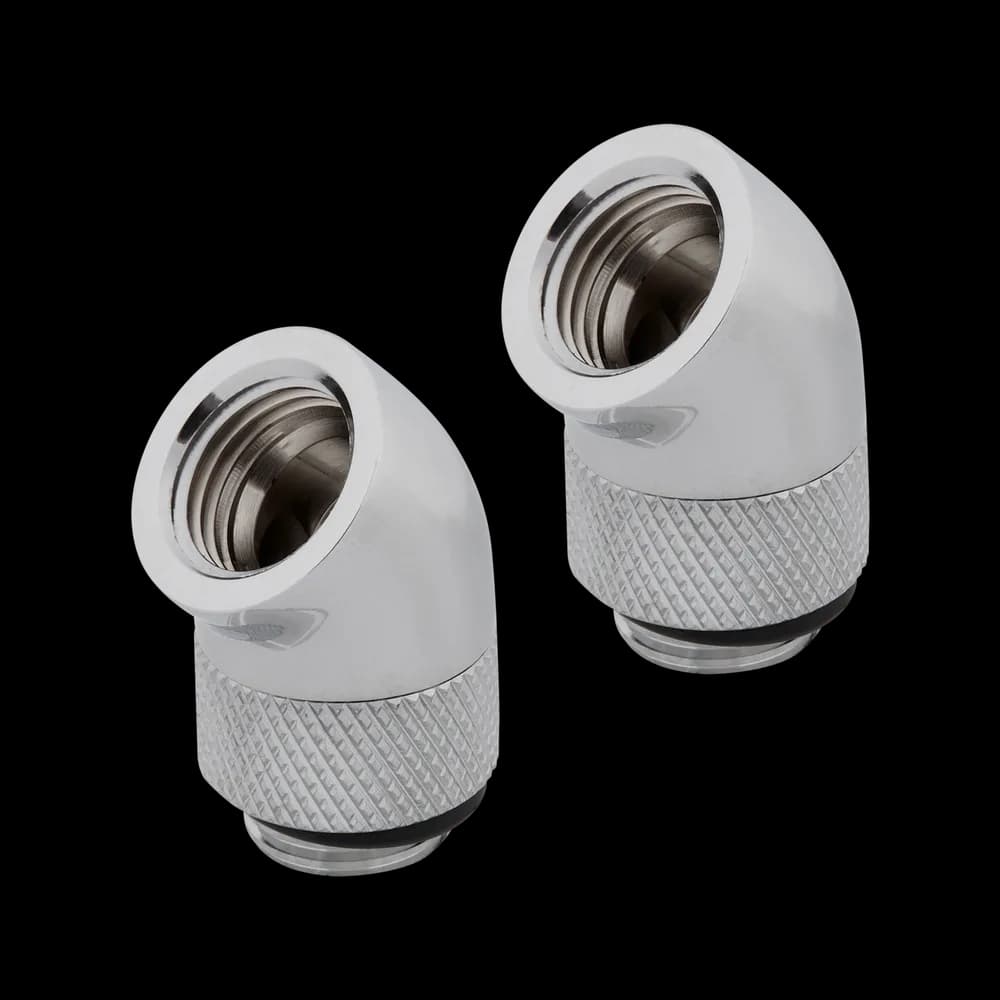 FITTING adaptor CORSAIR, filet G1/4", fitting angled rotary 45°, chrome, "CX-9055001-WW"