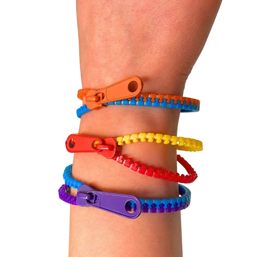 Brățară Fidget cu Fermoar – Set 3 buc.