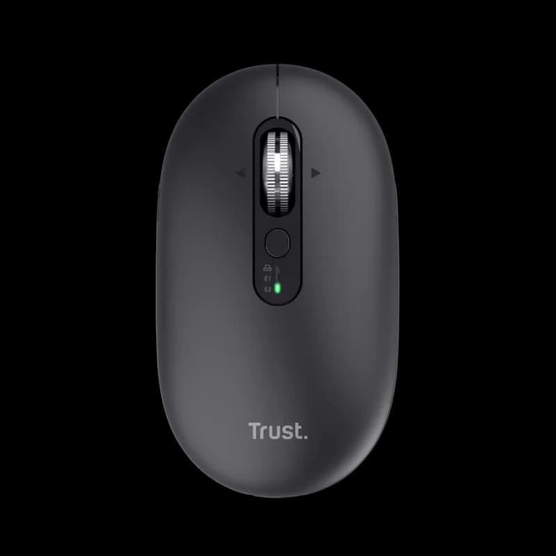 Mouse Wireless Trust Seron Slim Multi, 3200 dpi, Negru