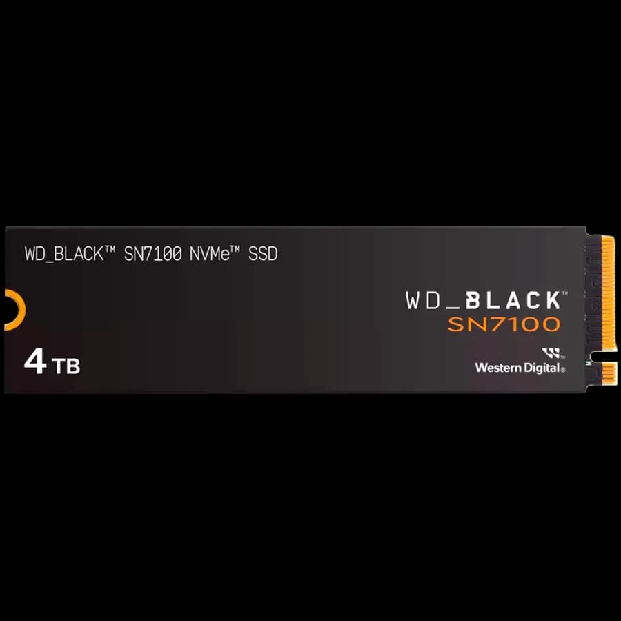 SSD WD Black SN7100 4TB M.2 2280 PCIe Gen4 x4 NVMe, Read/Write: 7000/6700 MBps, IOPS 900K/1350K, TBW: 2400 "WDS400T4X0E-00CJA0"