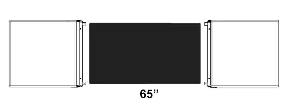 Cabinet whiteboard pentru display interactiv 65"