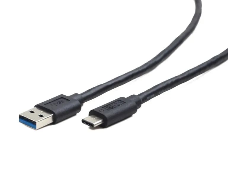 CABLU alimentare si date GEMBIRD, pt. smartphone, USB 3.0 (T) la USB 3.1 Type-C (T), 36W, 0.1m, negru, "CCP-USB3-AMCM-0.1M"