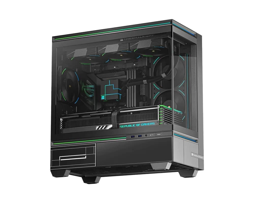 CARCASA Thermalright "TL-M10", mid tower, sticla securizata, fara PSU, 4 ventilatoare incluse (3x TL-C12RB-S V2 + 1x TL-C12C-S 120mm), H max cooler 185mm, USB-C, 2x USB 3.0, negru, ARGB, "TL-M10 Black FAN4-C"