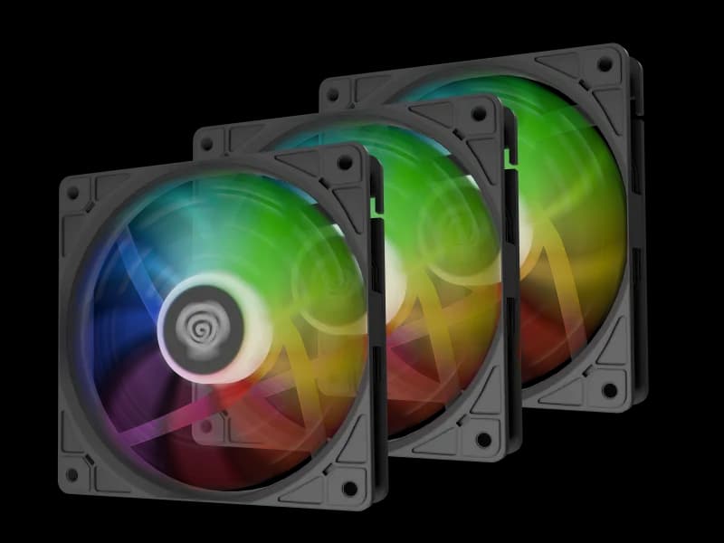 Ventilator Carcasa GENESIS Oxal 120 ARGB, 12 cm, 1450 RPM, 3 ventilatoare, RGB