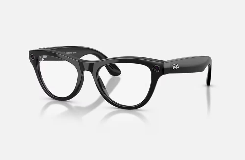 RayBan Meta SKYLER High Bridge Fit - Shinny Black - Amethyst Transitions® Gen2