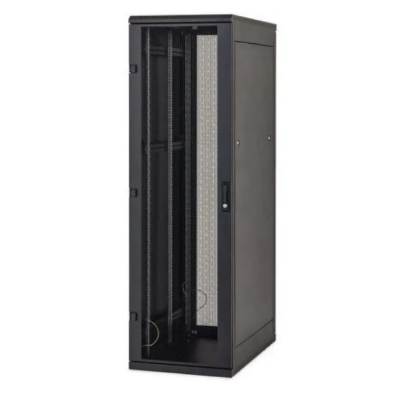 Rack de podea 19 Triton 22U 800x1000mm usa fata metal perforat panouri laterale/spate detasabile sectiuni pentru ventilatie activa, sectiuniacces cabluri sus/jos/spate, picioare reglabile IP20 negru