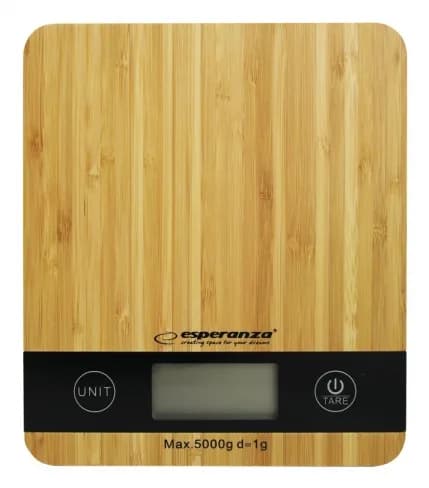 Cantar de bucatarie Esperanza Bamboo EKS005 max. 5kg Maro "EKS005"