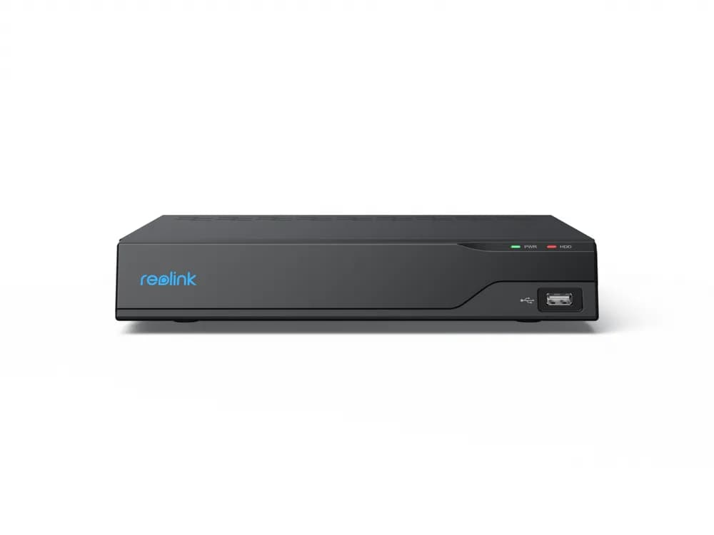NVR Reolink RLN16-410; NVS16 Canale IP: 16 POE Rezolutie: 12MP Iesiri video: 1HDMI, 1VGA, ethernet ports(16x RJ-45 PoE/ 1x RJ-45 LAN) Iesiri audio: camera cu microfon Compresie video: H.265, H.264 Metode de inregistrare: Person/Vehicle/Pet Detection, Motion-triggered Detection; 24/7 Recording