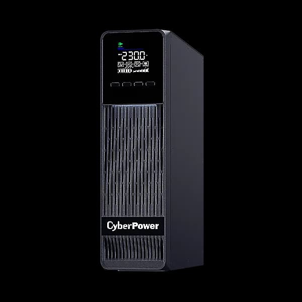 UPS CYBER POWER Online dubla conversie cu Sinusoida Pura, slim tower, 1000VA 900W 1xIEC C13 2xSchuko, 2x 12V/9Ah, USB,RS232, Slot SNMP, GreenP, seria OLS, "OLS1KECR"