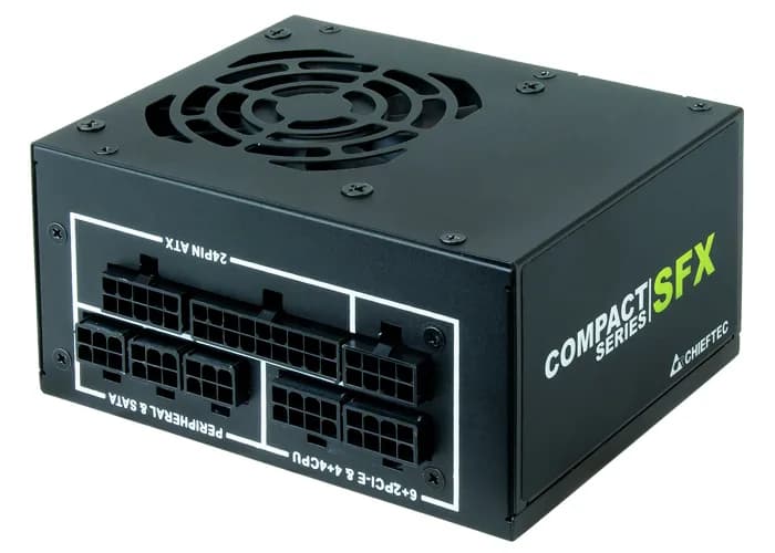 SURSA Chieftec Compact 550 W, modulara, certificare 80 Plus Gold, ventilator 80 mm x 1, PCI-E 6+2 pin x 2, SATA x 6, "CSN-550C"