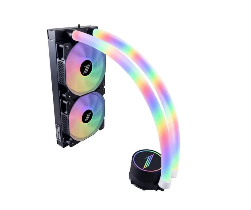 Cooler Procesor 1STPLAYER MT(IS)-240-BK, Lichid, 12 cm, 2 ventilatoare, aRGB