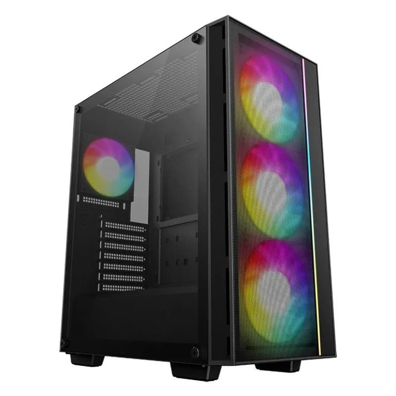 Carcasa DEEPCOOL MATREXX 55 MESH V4 C, RGB, Mid Tower, Black
